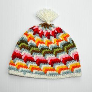 Gap Baby Toddler  Girls M Multicolor Knit Winter Hat Toque  12 - 24 Months